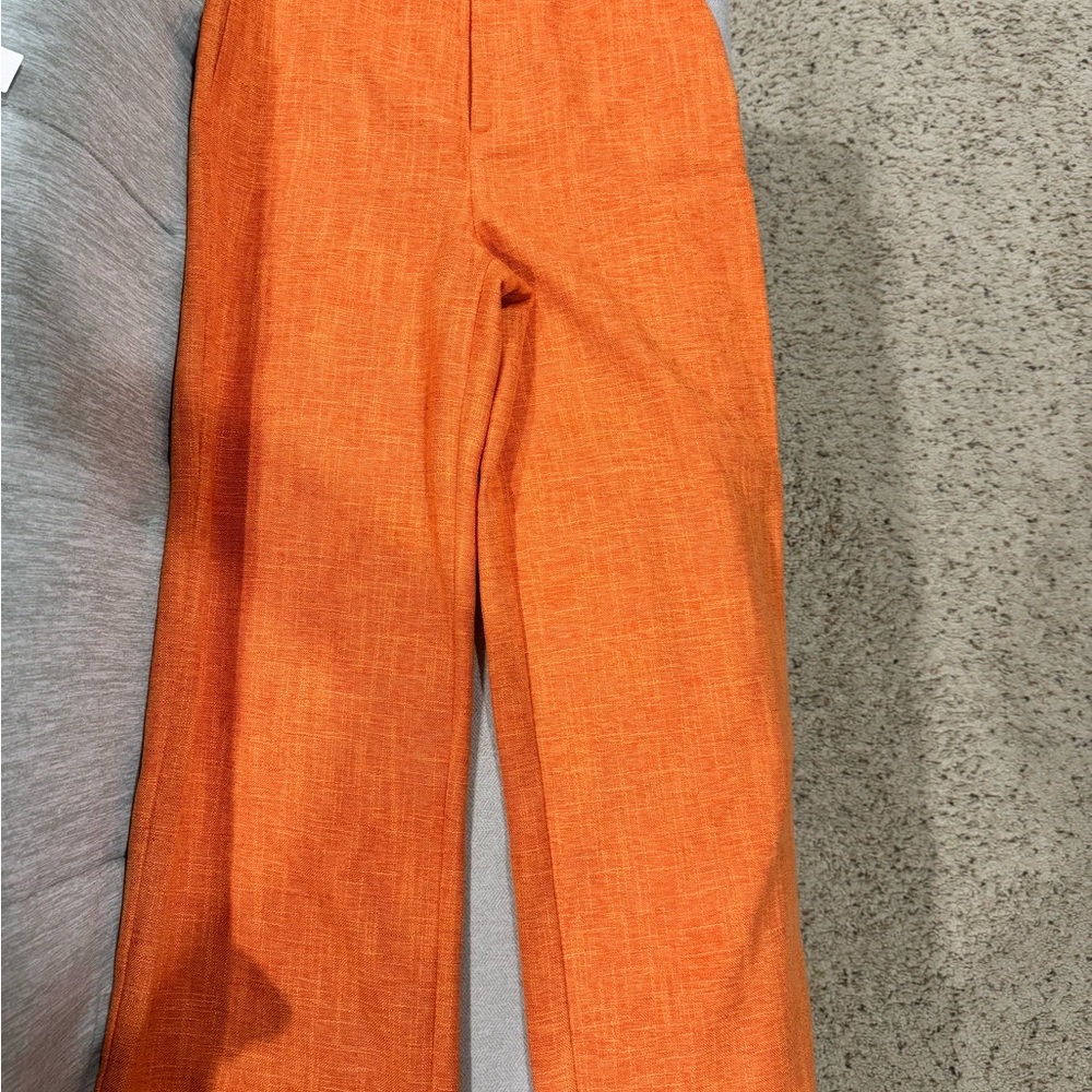 Commense Orange Tailored Vest and Wide-Leg Pants Set - Picture 4 of 5